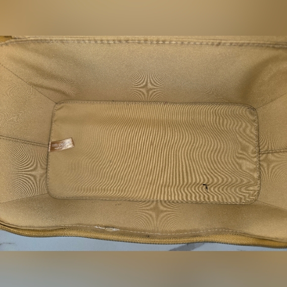 Estee Lauder Estee Lauder Yellow Pebbled Leather Cosmetic Travel Set - Picture 5 of 6